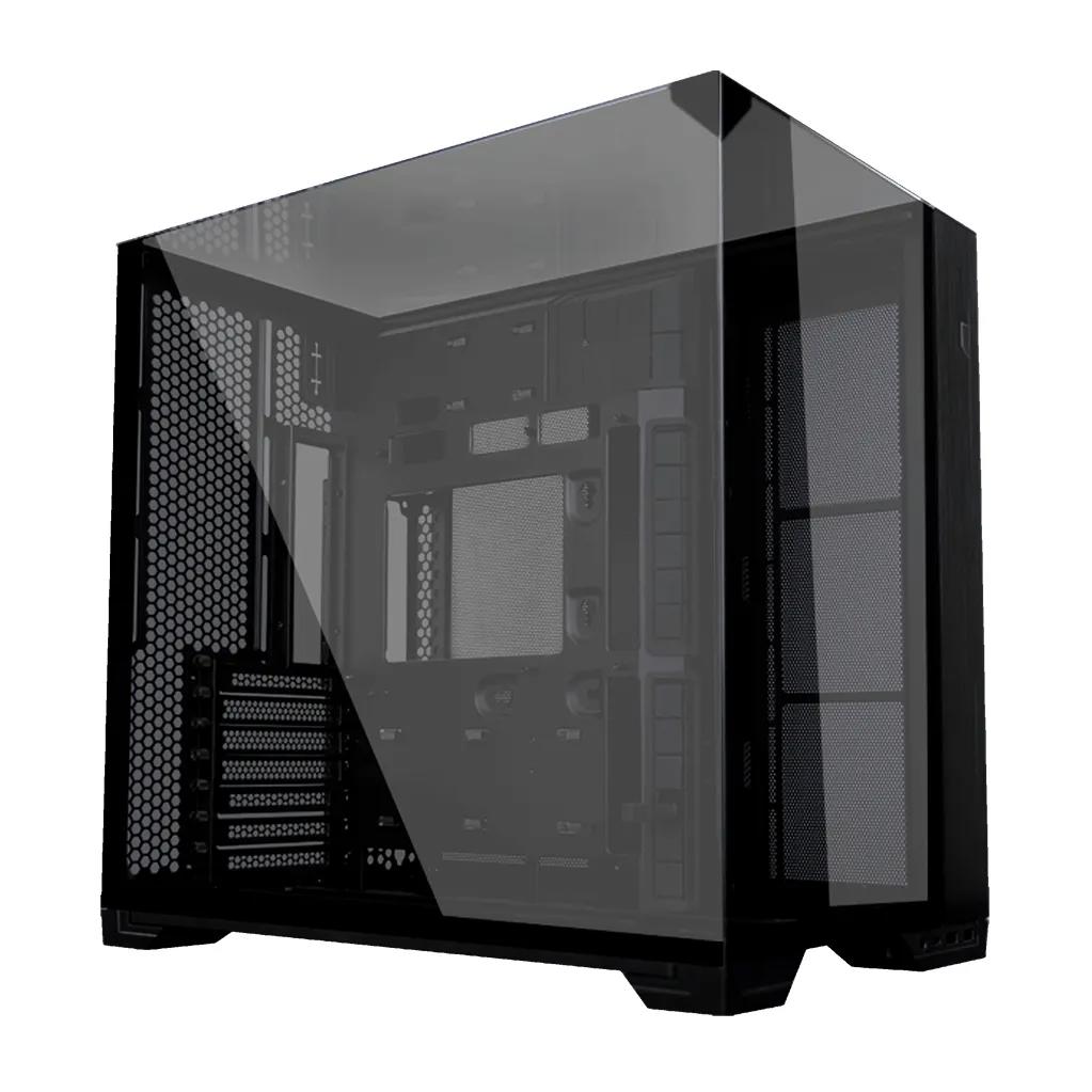 A large main feature product image of Lian Li O11 Vision Compact - Mid Tower ATX Case (Black)