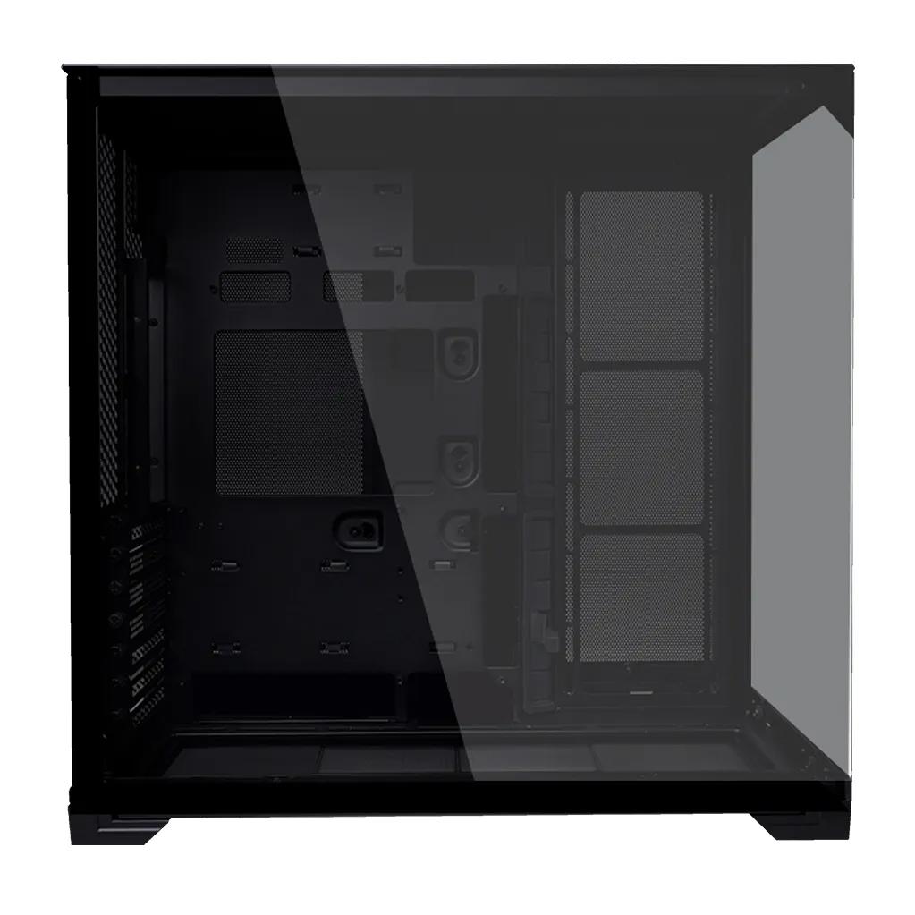 A large main feature product image of Lian Li O11 Vision Compact - Mid Tower ATX Case (Black)