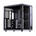 A product image of Jonsplus BO400CG Curved Glass Mid Tower Dual-Chamber Aluminium Frame Case (Grey)