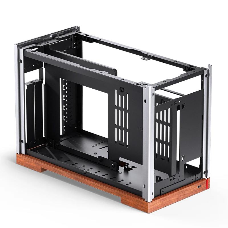 A large main feature product image of Jonsbo T9 SFF 11.3L Mini-ITX Case (Silver)