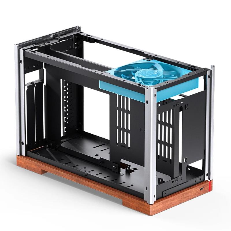 A large main feature product image of Jonsbo T9 SFF 11.3L Mini-ITX Case (Silver)