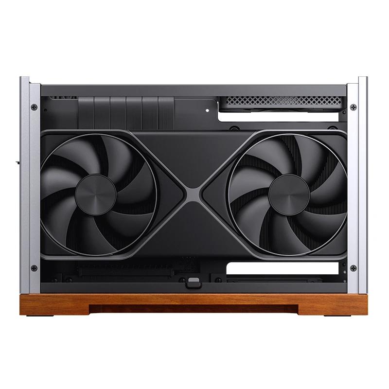 A large main feature product image of Jonsbo T9 SFF 11.3L Mini-ITX Case (Silver)