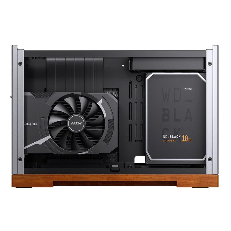 A large main feature product image of Jonsbo T9 SFF 11.3L Mini-ITX Case (Silver)