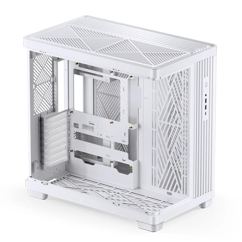 A large main feature product image of Jonsbo TK-4 Mid Tower Dual-Chamber Case (White)