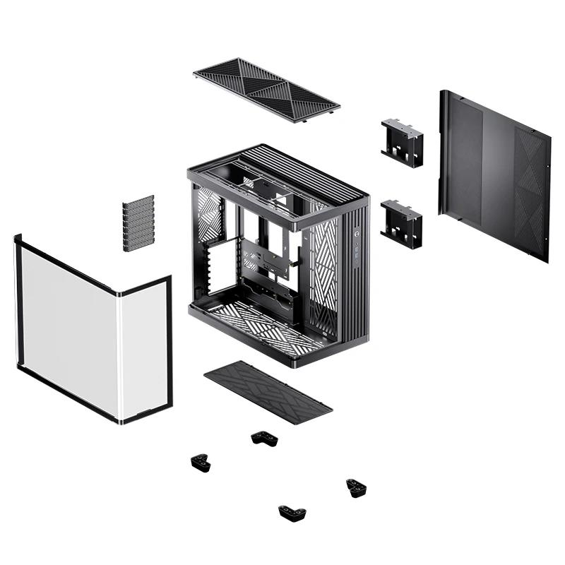A large main feature product image of Jonsbo TK-4 Mid Tower Dual-Chamber Case (Black)