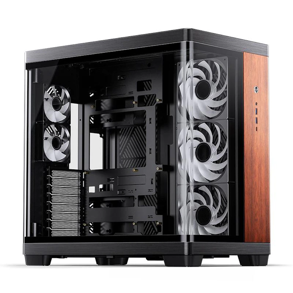 Jonsbo TK-4 Wood Mid Tower Dual-Chamber Case (Black)