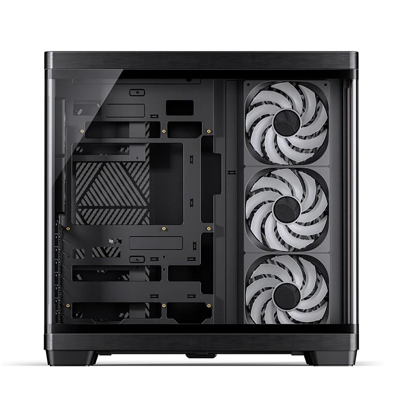 A large main feature product image of Jonsbo TK-4 Wood Mid Tower Dual-Chamber Case (Black)