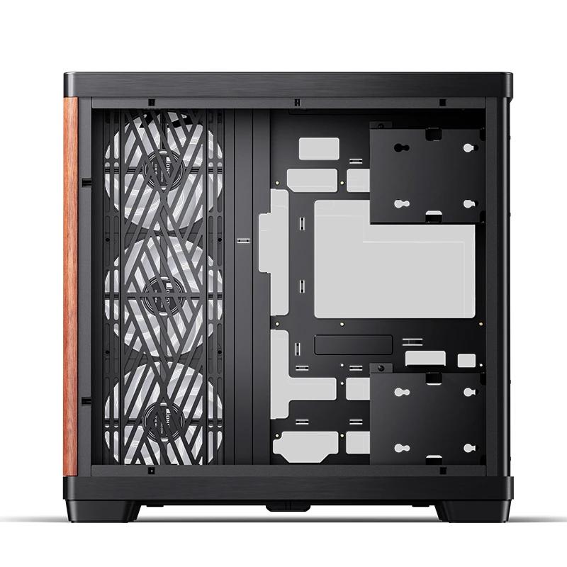A large main feature product image of Jonsbo TK-4 Wood Mid Tower Dual-Chamber Case (Black)