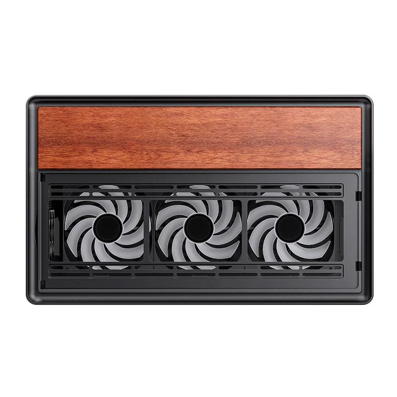 A large main feature product image of Jonsbo TK-4 Wood Mid Tower Dual-Chamber Case (Black)