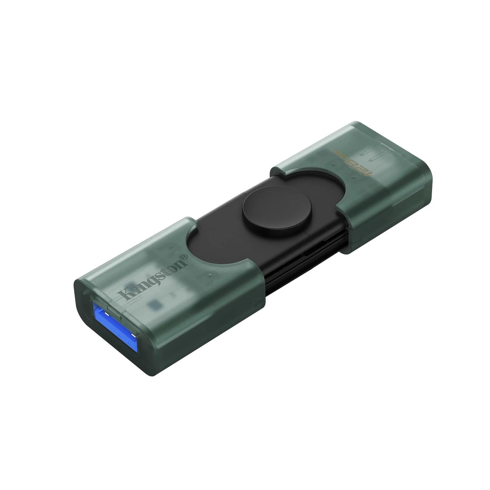 A large main feature product image of Kingston DataTraveler Duo 128GB USB 3.2 Gen1 Type-C/A Flash Drive
