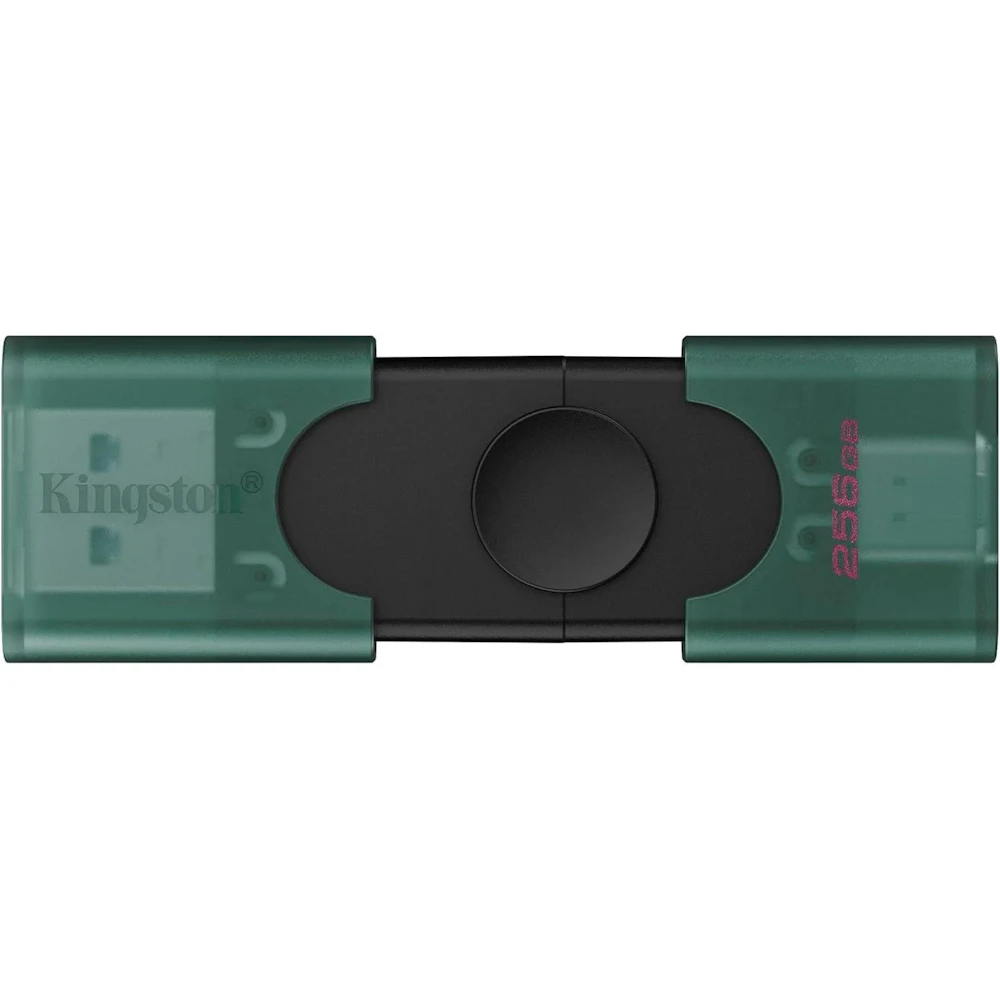 A large main feature product image of Kingston DataTraveler Duo 256GB USB 3.2 Gen1 Type-C/A Flash Drive