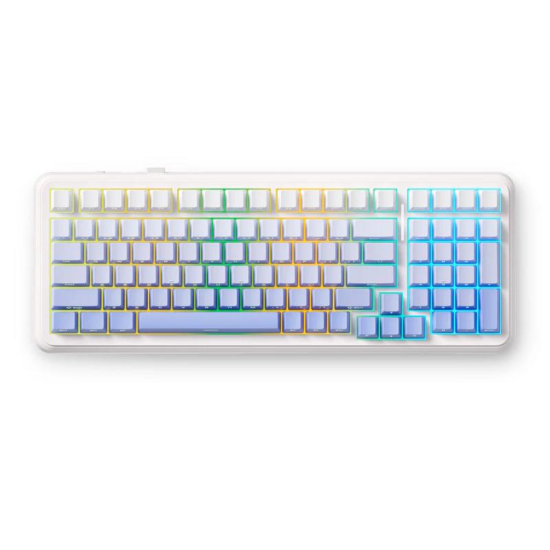 A large main feature product image of MCHOSE K99 V2 98% Hot-Swap Wireless Mechanical Keyboard - Glacier Gradient (Icy Creamsicle Switch)