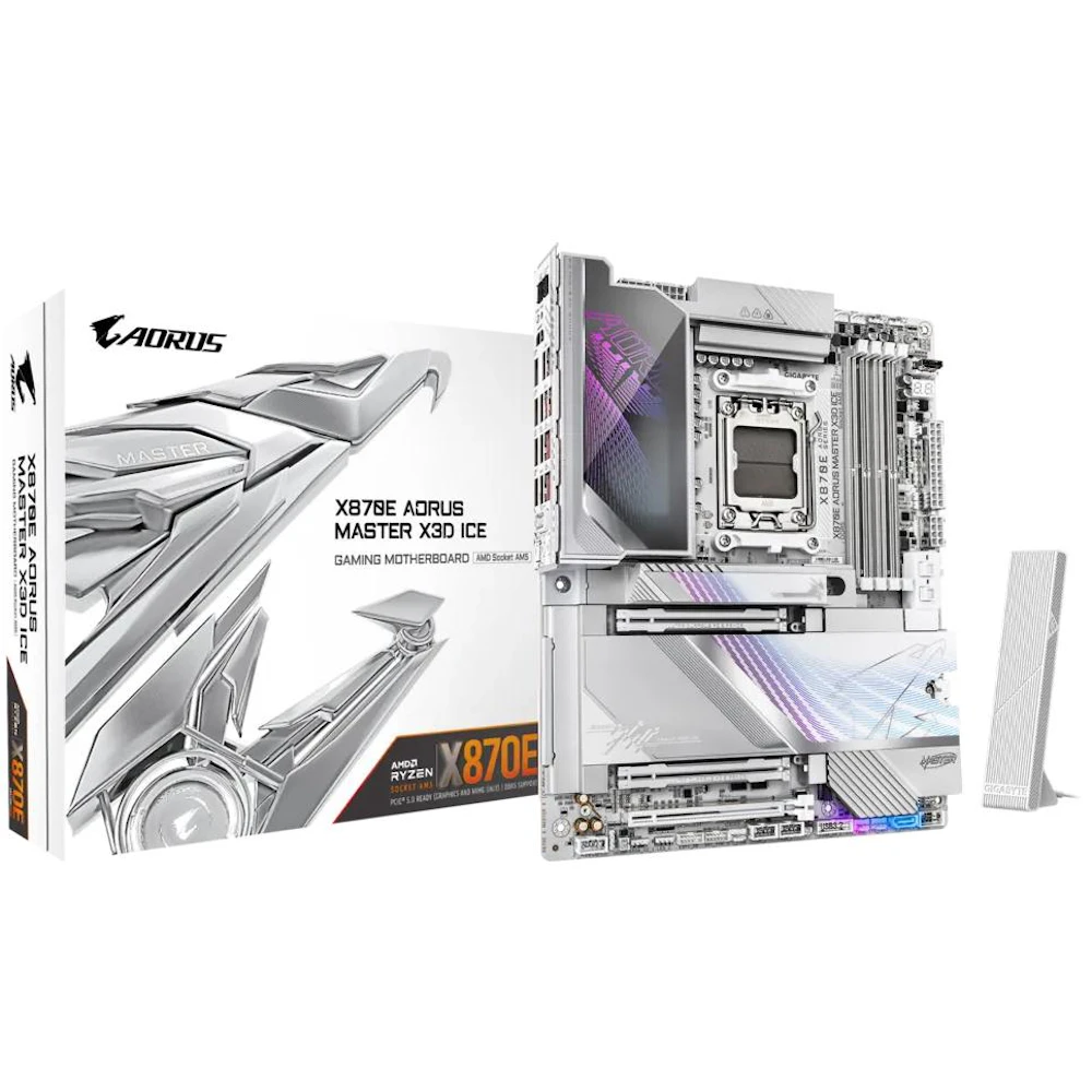 Gigabyte X870E AORUS Master X3D ICE AM5 ATX Desktop Motherboard