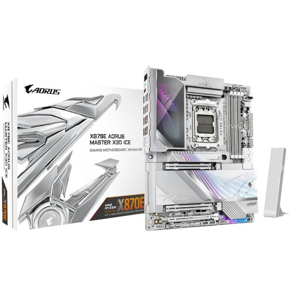Gigabyte X870E AORUS Master X3D ICE AM5 ATX Desktop Motherboard