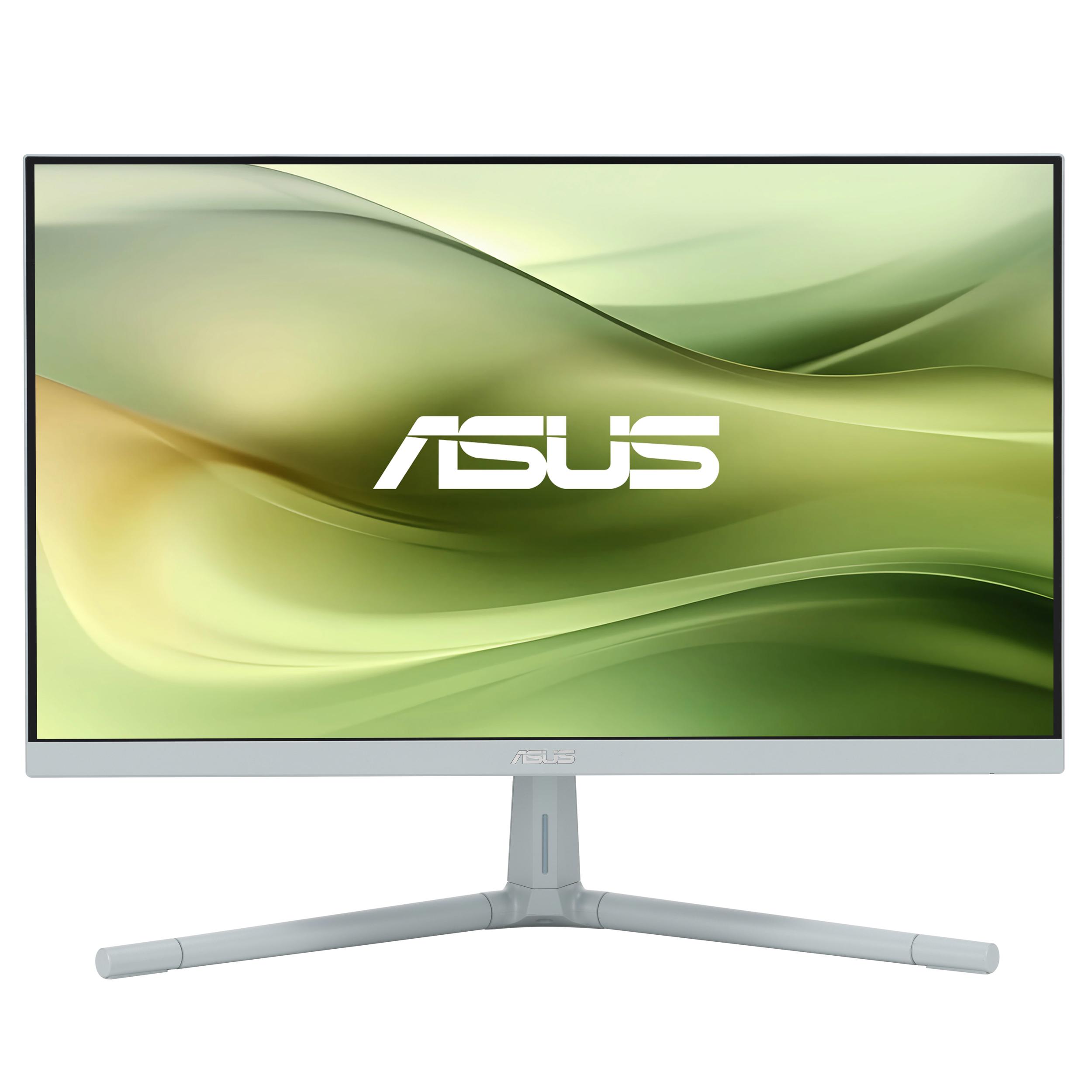A large main feature product image of ASUS Eye Care VU279CFE-G - 27" 1080p 100Hz IPS Monitor - Green
