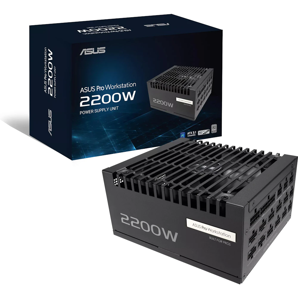 ASUS Pro WS 2200W Platinum PCIe 5.0 ATX Modular 15A PSU