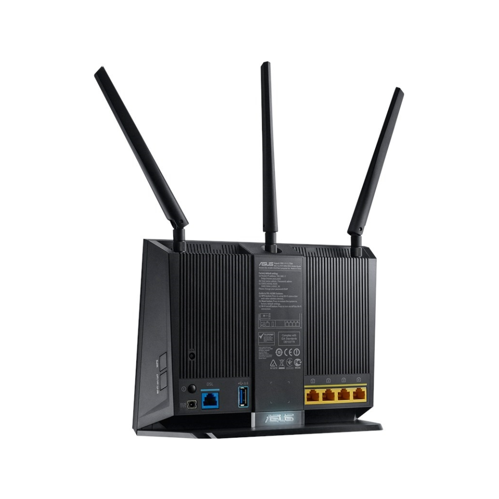 Ac1200 Dual Band Wifi Adsl Vdsl Modem Router Supporting Aiprotection Network Security Powered By Trend Micro And Parental Controls