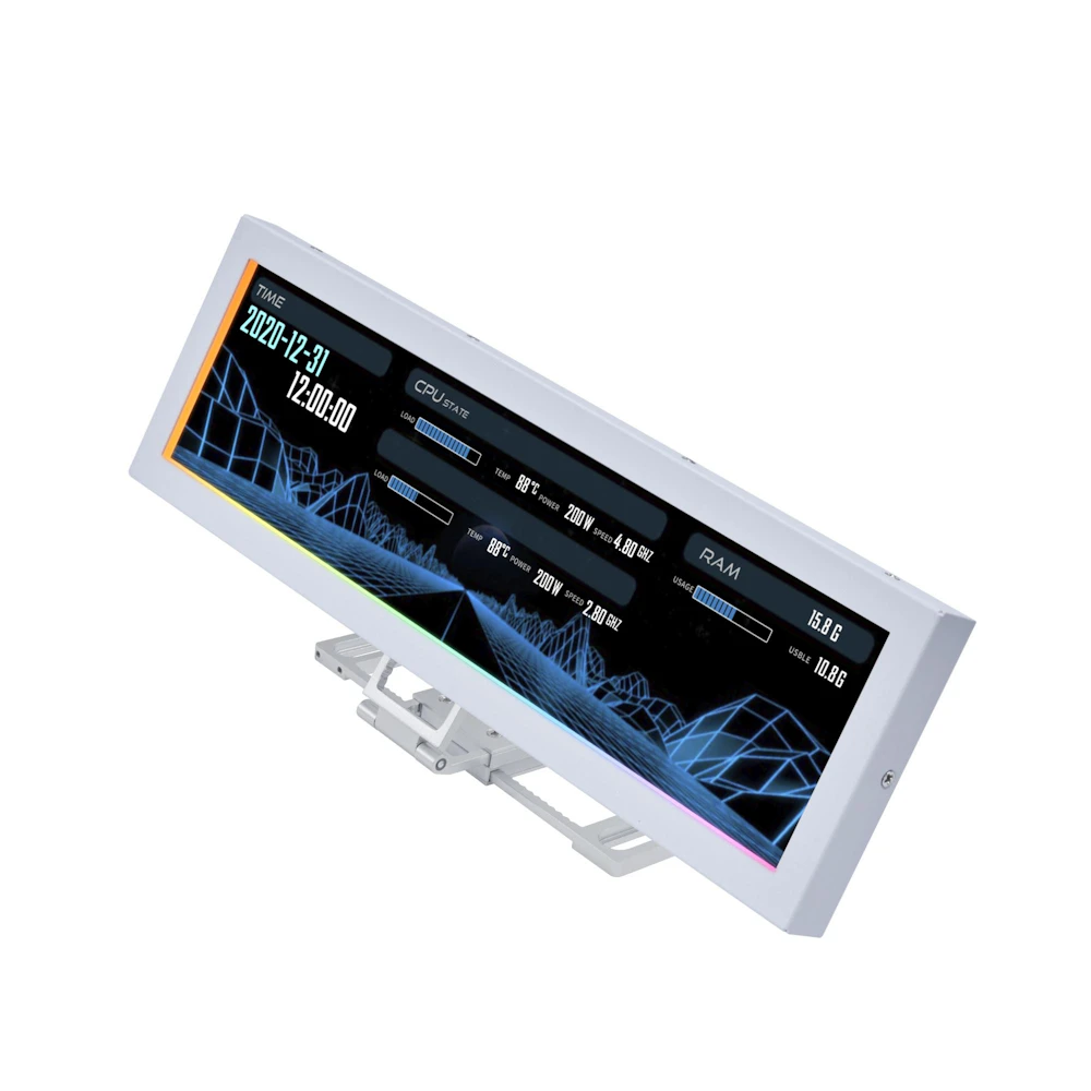Lian Li 8.8" Universal LCD Screen (White)