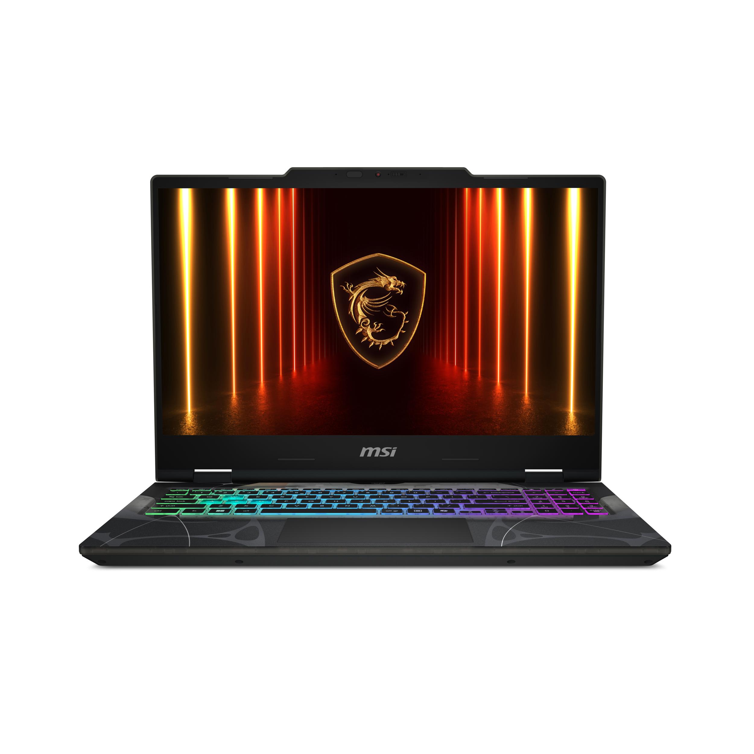 A large main feature product image of MSI Cyborg 15 (B13) - 15.6" 144Hz, i7-13620H, RTX 5050, 16GB/1TB - Win 11 Gaming Notebook