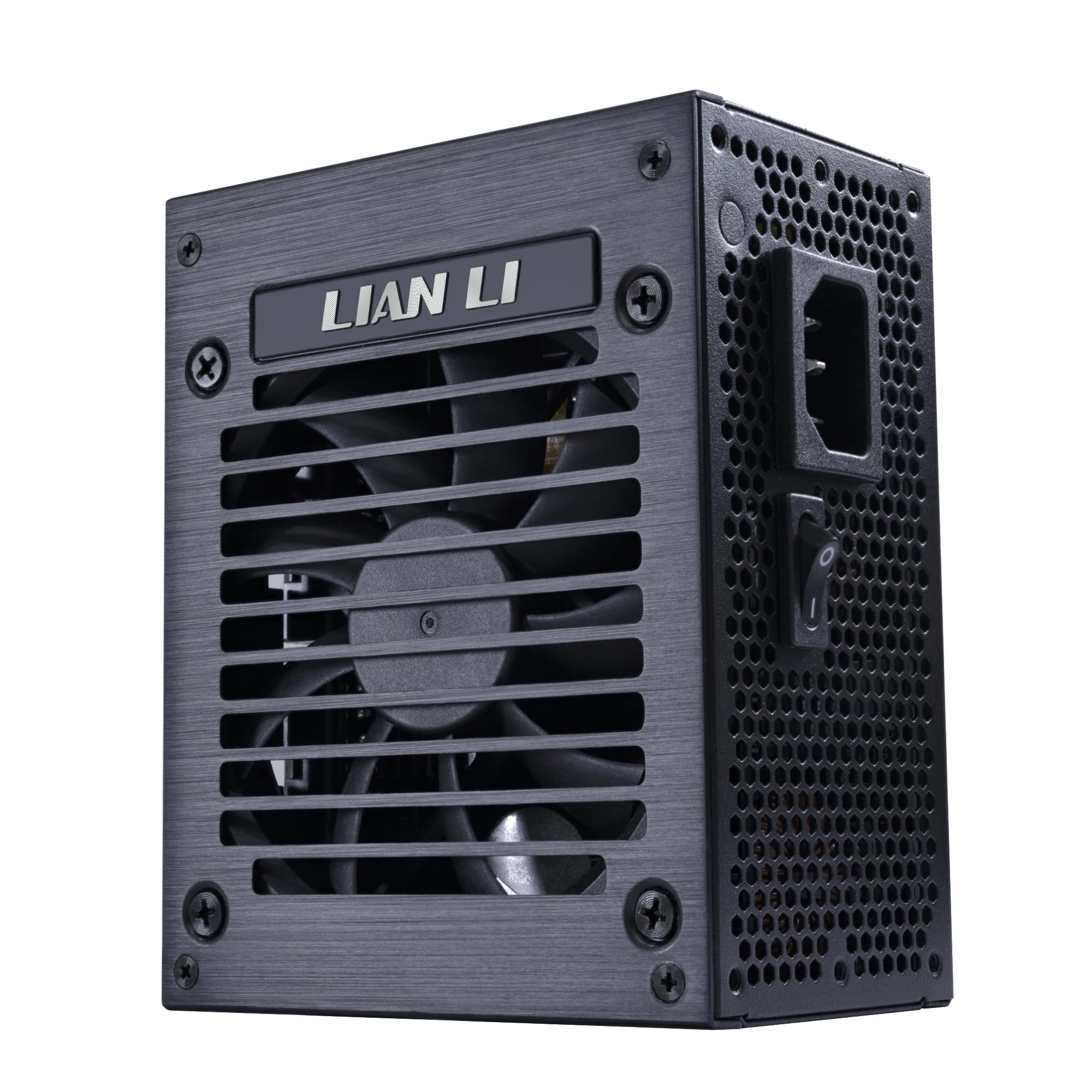 A large main feature product image of Lian Li SP 750W V2 Gold PCIe 5.1 ATX 3.1 SFX Modular PSU