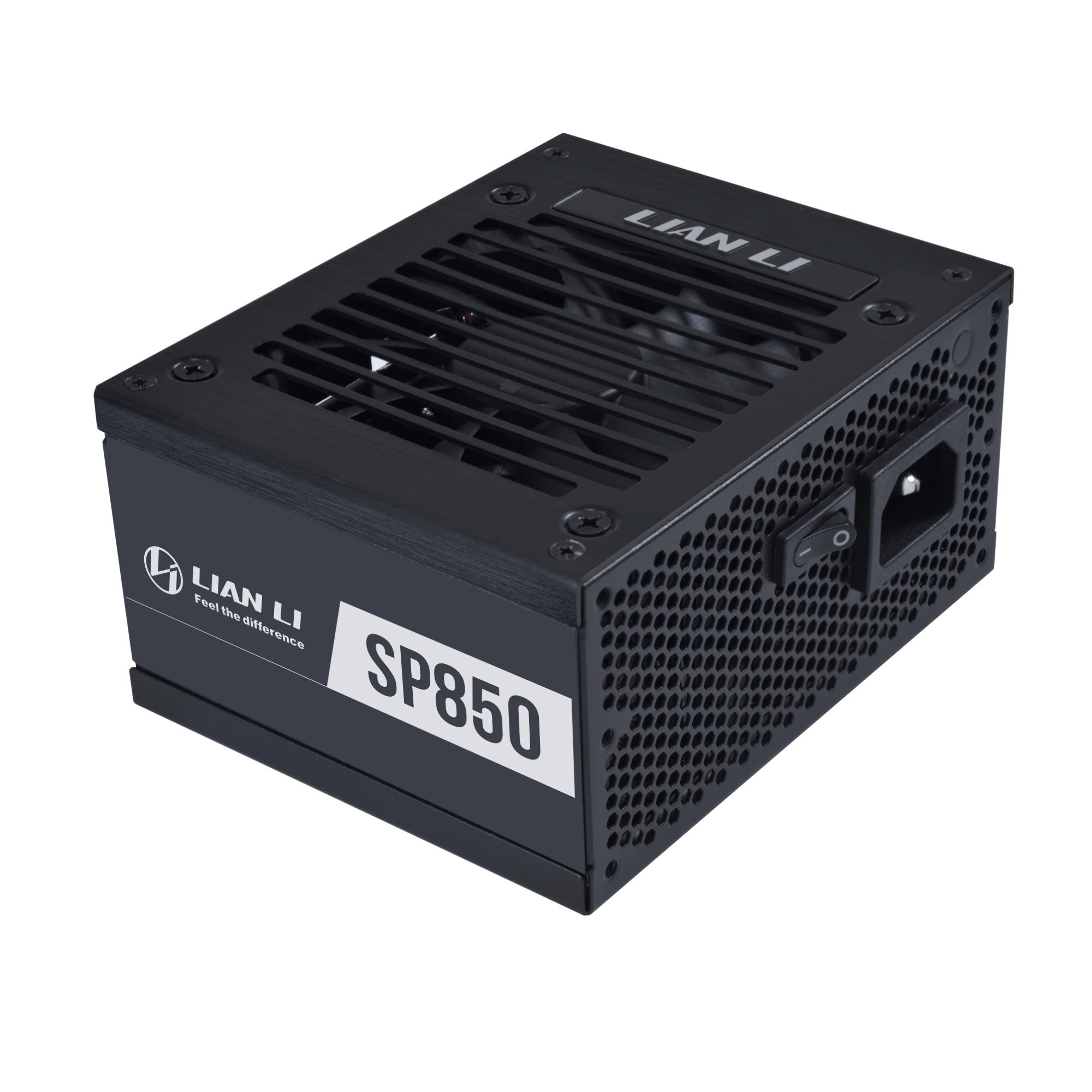 A large main feature product image of Lian Li SP 850W V2 Gold PCIe 5.1 ATX 3.1 SFX Modular PSU