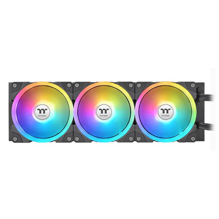 A large main feature product image of Thermaltake MAGFloe 360 Ultra ARGB AIO Liquid CPU Cooler - Black