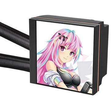 A large main feature product image of Thermaltake MAGFloe 420 Ultra ARGB AIO Liquid CPU Cooler - Black