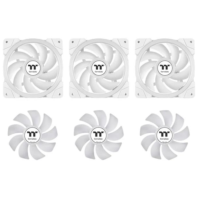 A large main feature product image of Thermaltake MAGFloe 420 Ultra ARGB AIO Liquid CPU Cooler - White