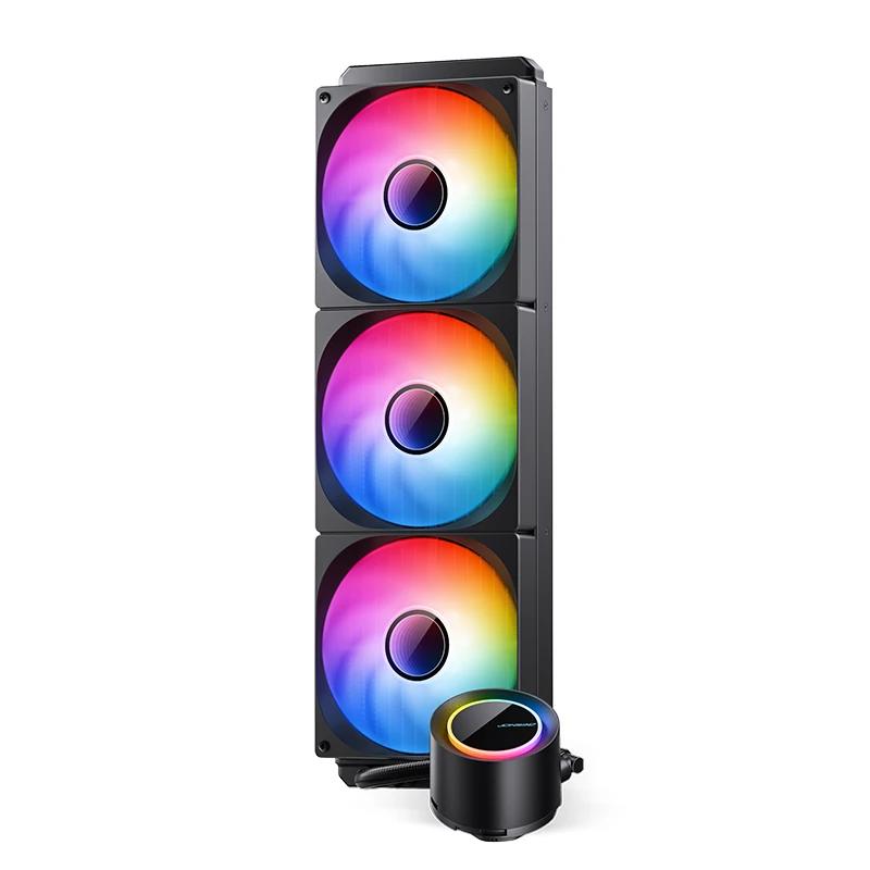 A large main feature product image of Jonsbo TG-420 ARGB 420mm AIO CPU Liquid Cooler (Black)