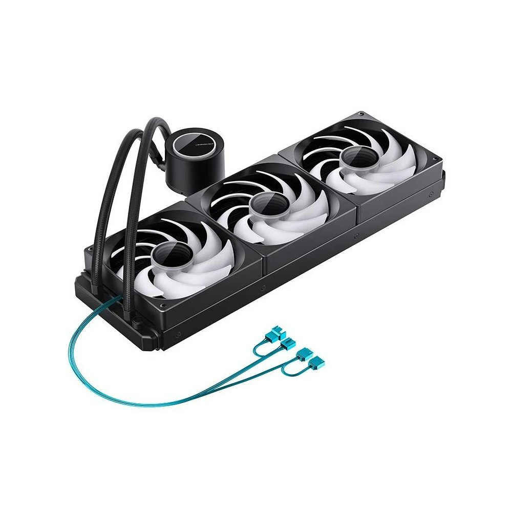 A large main feature product image of Jonsbo TG-420 ARGB 420mm AIO CPU Liquid Cooler (Black)