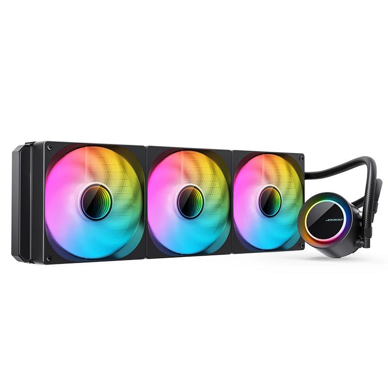 A large main feature product image of Jonsbo TG-420 ARGB 420mm AIO CPU Liquid Cooler (Black)