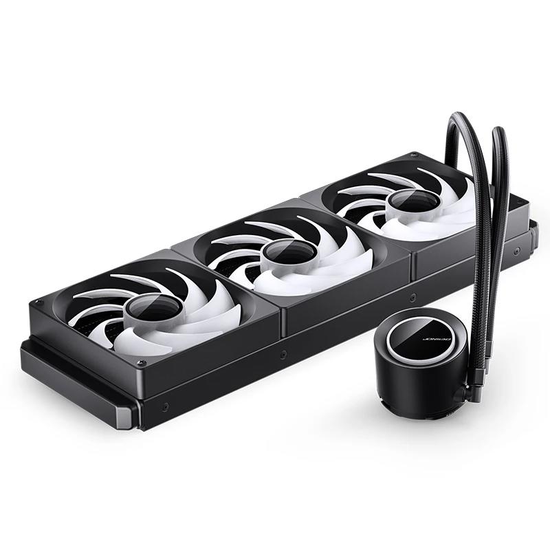 A large main feature product image of Jonsbo TG-420 ARGB 420mm AIO CPU Liquid Cooler (Black)