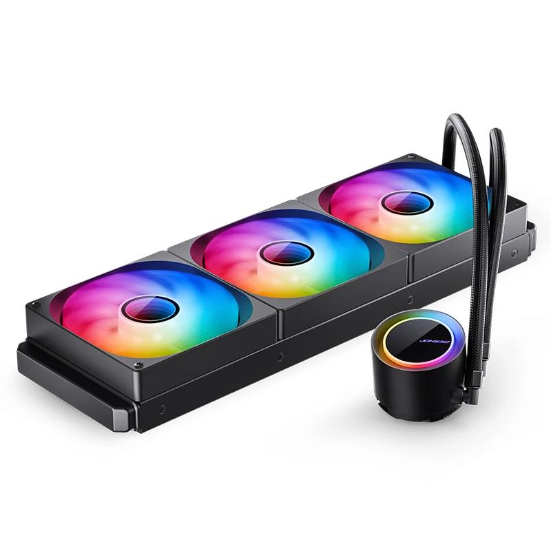 A large main feature product image of Jonsbo TG-420 ARGB 420mm AIO CPU Liquid Cooler (Black)