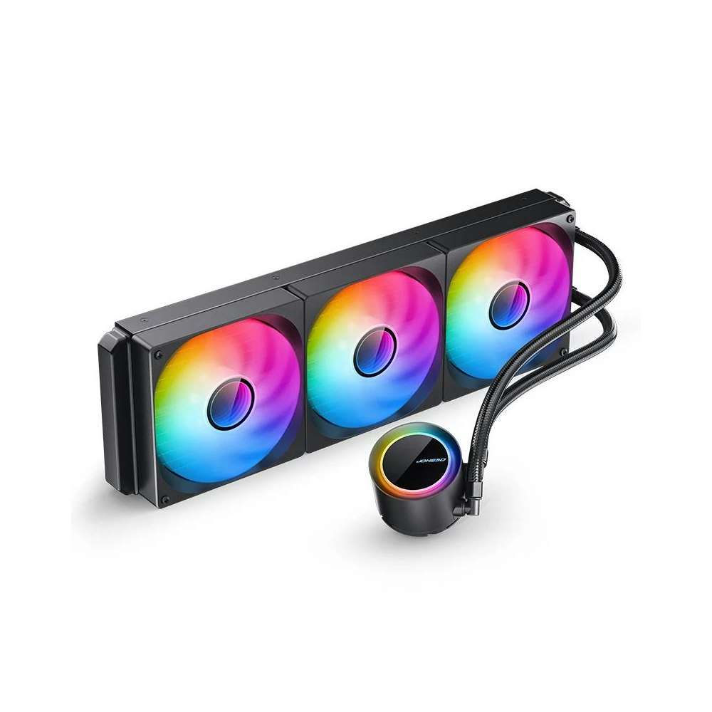 A large main feature product image of Jonsbo TG-420 ARGB 420mm AIO CPU Liquid Cooler (Black)