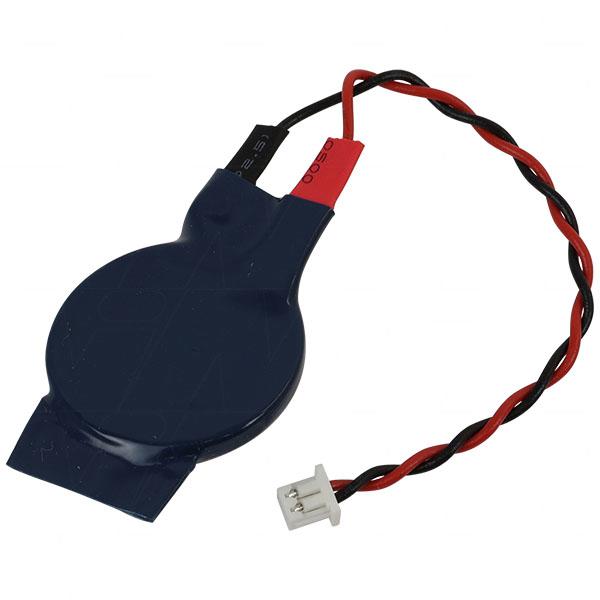 A large main feature product image of CR2032W Lithium Coin CMOS Battery with CE-V Connector