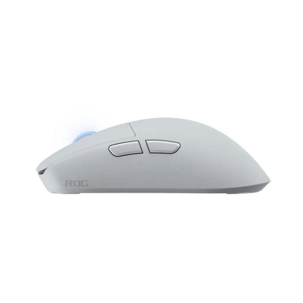 A large main feature product image of ASUS ROG Harpe II Ace Gaming Mouse - White