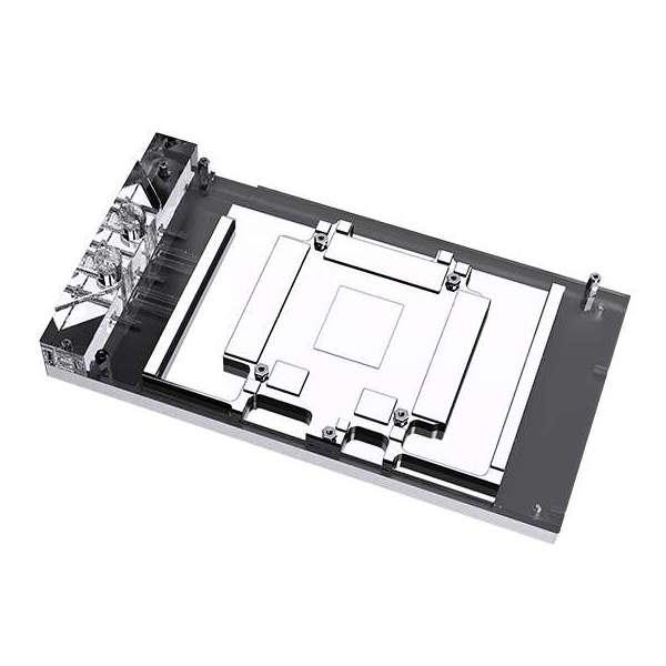 A large main feature product image of Bykski RTX 5090 GameRock Full Cover ARGB GPU Water Block