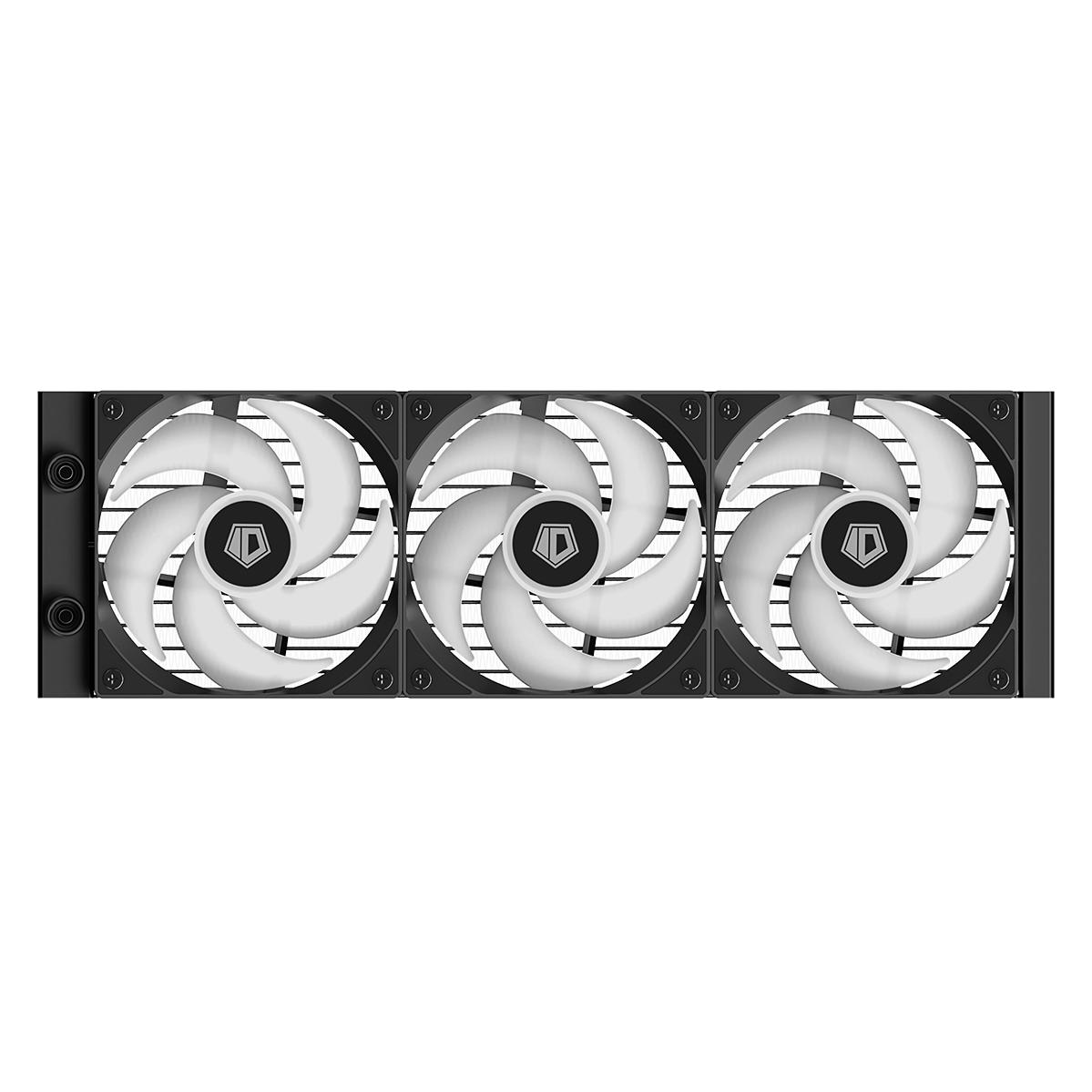 A large main feature product image of ID-COOLING FX360 LCD 360mm ARGB AIO Liquid CPU Cooler (Black)