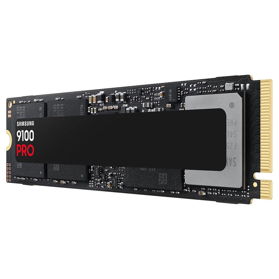 A large main feature product image of Samsung 9100 PRO PCIe Gen5 NVMe M.2 SSD - 8TB