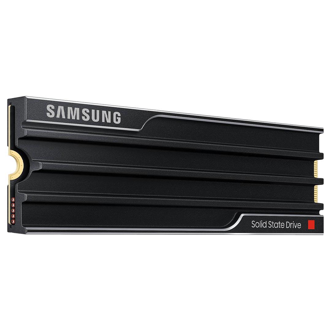A large main feature product image of Samsung 9100 PRO w/ Heatsink PCIe Gen5 NVMe M.2 SSD - 8TB