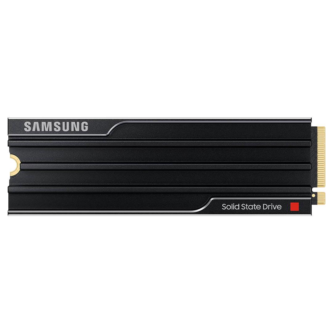 A large main feature product image of Samsung 9100 PRO w/ Heatsink PCIe Gen5 NVMe M.2 SSD - 8TB