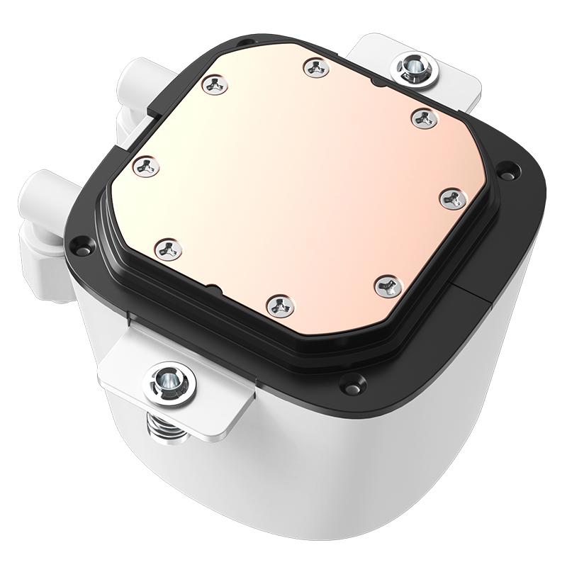 A large main feature product image of ID-COOLING FX360 TD 360mm ARGB AIO Liquid CPU Cooler (White)