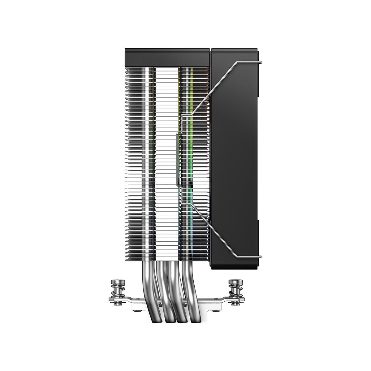 A large main feature product image of ID-COOLING SE-214-XT V2 ARGB CPU Cooler (Black)