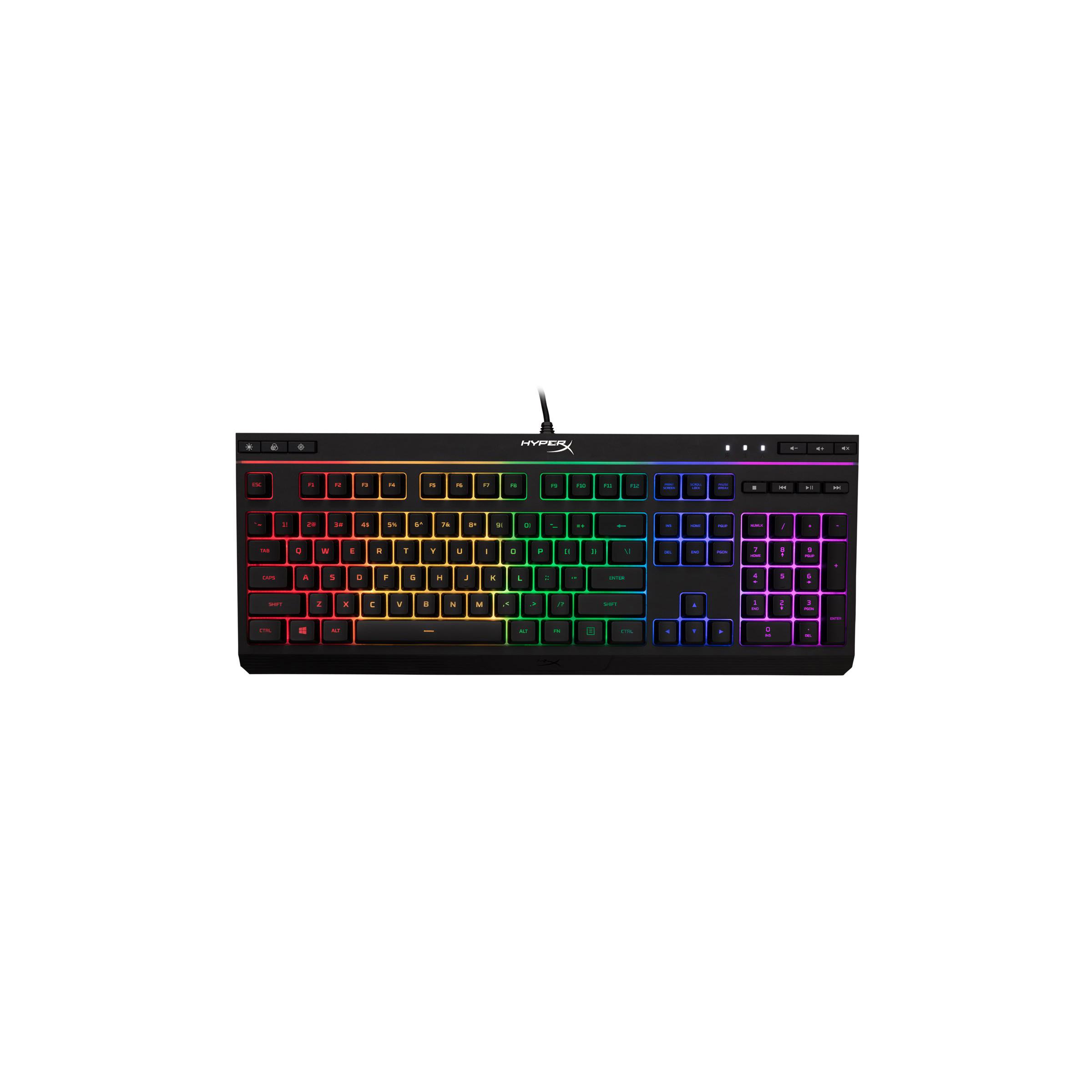 A large main feature product image of HyperX Alloy Core - RGB Gaming Keyboard