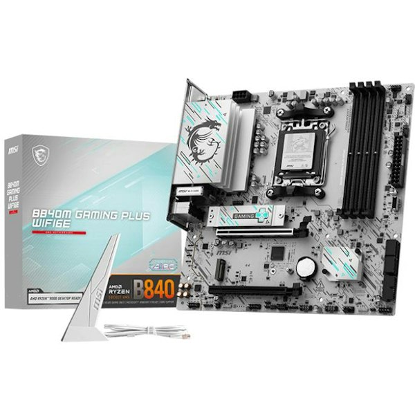 MSI B840M Gaming Plus WiFi6E AM5 mATX Desktop Motherboard