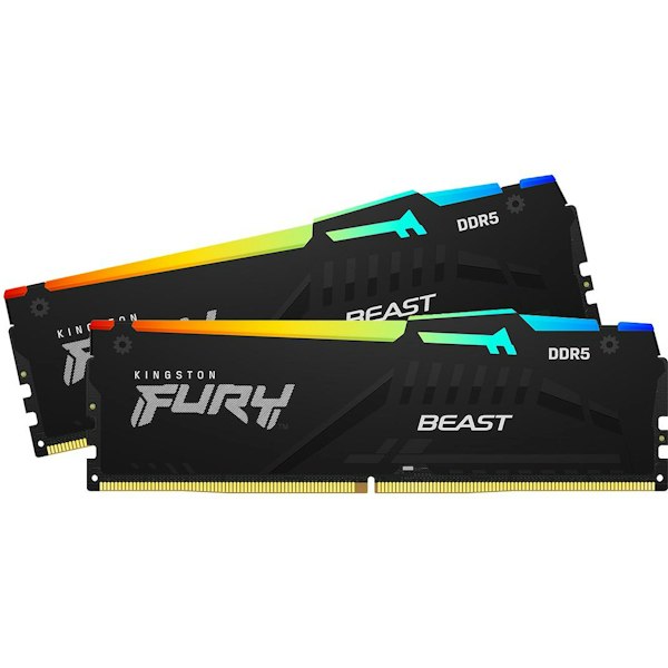 Kingston FURY Beast RGB 64GB Kit (2x32GB) DDR5-6000 C36