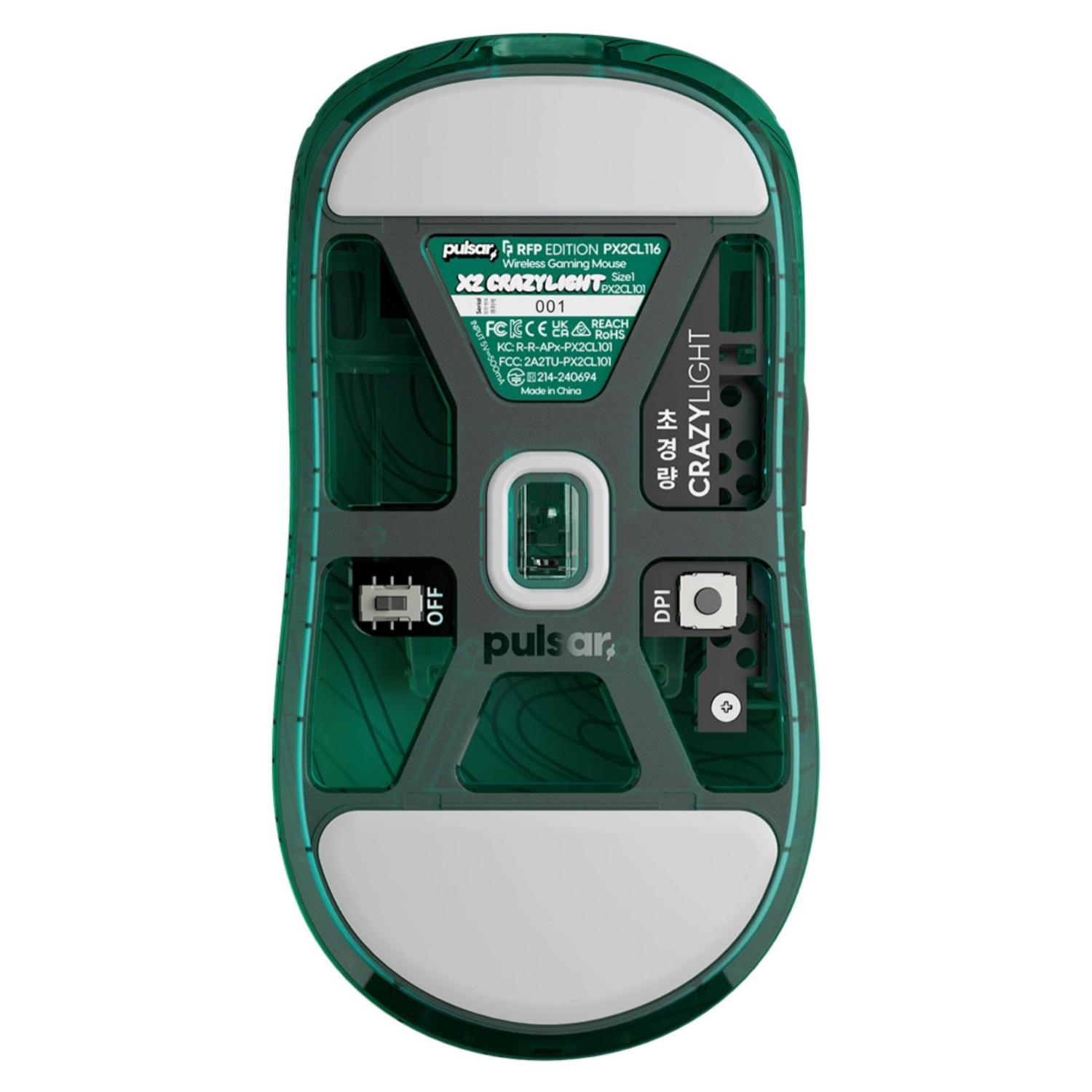 A large main feature product image of Pulsar X2 Crazylight- 36g Ultra-Lightweight Wireless Gaming Mouse (RandomFrankP Edition)