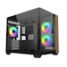 A product image of Cooler Master Elite 481 Wood Dual-Chamber Micro Tower Case (Black)