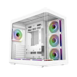 A small tile product image of Cooler Master Elite 600 Curved Tempered Glass Mid Tower Case (White)