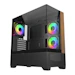 A product image of Cooler Master Elite 690 Wood Mid Tower Case (Black)